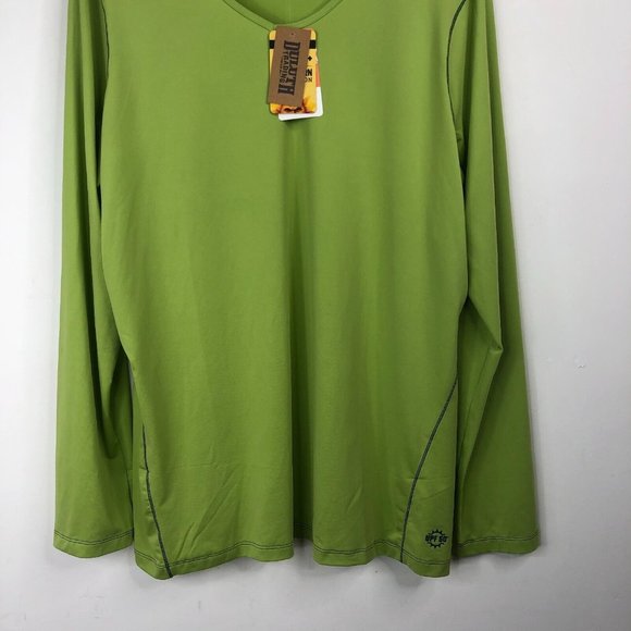 Duluth Trading Co UPF 50 Menn's SzXL Green Shunburn Long Sleeve Crew Neck Shirt - Picture 3 of 12
